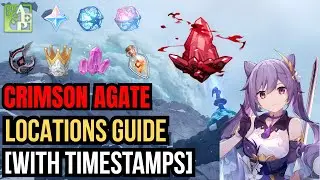 Dragonspine Guide – All Crimson Agate Locations [With Timestamps] | Genshin Impact
