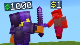 $1 vs $1000 Minecraft Bedrock Player