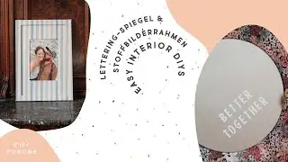 Einfache DIY Deko-Ideen | Spiegel & Bilderrahmen recyceln | Basteln Frühling | Geschenk Inspiration