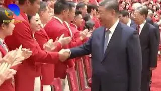MA Long meets President Xi Jinping after Paris Olympics 2024