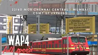 22160 MGR Chennai Central - Mumbai CSMT SF Express Madras Express | MSTS NXT GEN| Tamil