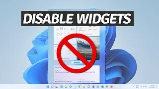 Quick Tip to Disable the Widgets Menu on Windows 11 