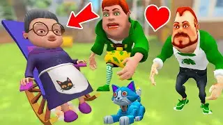 Dark Riddle ve Sevgilisi Büyükanneye Karşı Dark Riddle Story Oyunu