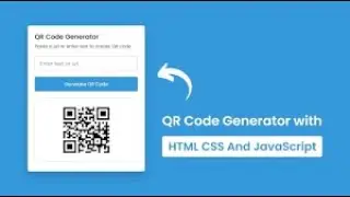 CREATE A QR CODE GENERATOR | Intermediate Javascript Project 