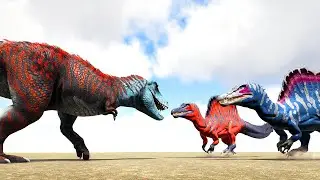 Paleo ARK - TARBOSAURUS vs. ARK ADDITIONS DINOSAURS and More | ARK Dino Battle 🦎