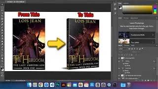 How to use PSD Files and Mockups - Convert 2D eBook 📔 Cover into 3D Book cover ✅