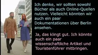 Немецкий язык | Диалоги | German | Dialogues | Vorbereitung einer Präsentation planen