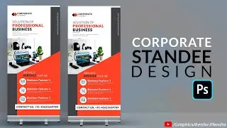 How to Design Professional Roll Up Banner in Adobe Photoshop | Adobe Photoshop Tutorials