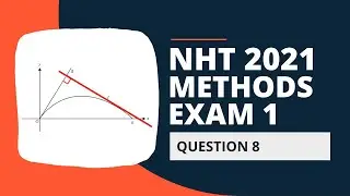 NHT 2021 VCE Maths Methods Exam 1 Solutions  Question 8