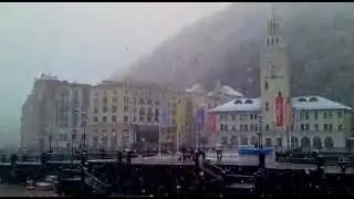 Апрельский снегопад в Роза Хутор