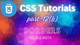 How to give Border width and color to Html element ?