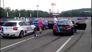 BMW Fest 2014 in Moscow. BMW M135 Drift