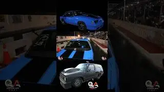 MUSTANG TWIN TURBO vs BLAZER PROCHARGUER #dragracing #twinturbo #ls #arrancones