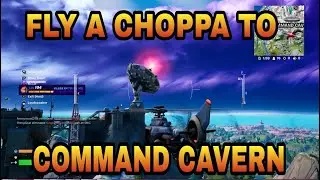 Drive A Battle Bus Or Fly  A Choppa to Command Cavern l Fortnite Season 2 Week 9 Quests
