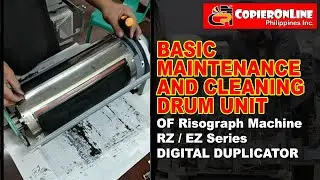 TUTORIAL: Basic maintenance and cleaning drum unit for Risograph EZ/ RZ Series (RZ 670)
