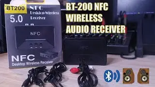 BT200 NFC Wireless Audio Receiver Bluetooth 5.0 Test and Review