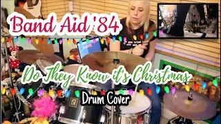 BAND AID '84|| DO THEY KNOW IT'S CHRISTMAS DRUM COVER
