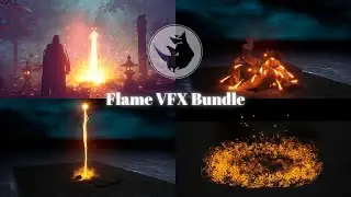 Unreal Engine Flame VFX Bundle on Marketplace / VRhinoFX