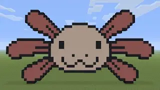 Minecraft Pixel Art - Axolotl Face