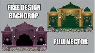 DESIGN BACKDROP ISLAMIC - FREE FILE