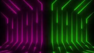 4K Neon Multicolored lines Animation  | Moving Wallpaper Background | Footage | Screensaver