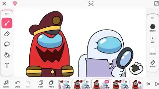 Flipaclip animation - Impostor & White (amongus animation)