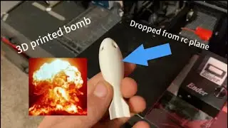 Flying fun: dropping a whistling bomb from an RC plane!