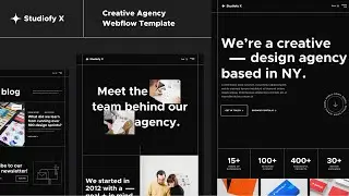 Studiofy X - Creative Agency Webflow Template | BRIX Templates