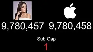 Tati vs Apple Sub Count - Timelapse