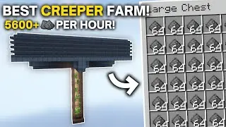 Minecraft BEST Creeper Farm 1.21+ - NEW DESIGN - 4500~6500 P/H!