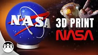 The NASA Logo: 3D Printing Time Lapse & Painting