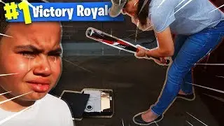ANGRY MOM DESTROYS 9 YEAR OLD LITTLE KID'S PS4 IN THE MIDDLE OF A FORTNITE GAME PRANK!!! *HE CRIED!*
