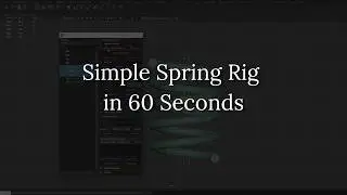 Maya Rigging: Simple Spring Rig in 60 Seconds