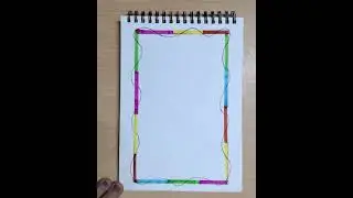border design  for project #easy border design #art#satisfying