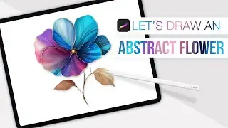 How to Draw a Beautiful Abstract Flower in Procreate