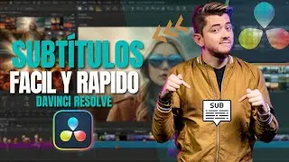 CÓMO AGREGAR SUBTÍTULOS A TUS VIDEOS EN DAVINCI RESOLVE 18🔥Subtítulos Perfectos PASO A PASO🎬