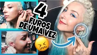 FURANDO A ORELHA SOZINHA EM CASA