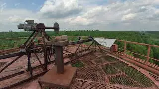 Странная вышка СССР в лесу