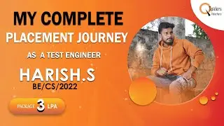 My Complete Placement Journey of BE graduated as Software Engineer QSpiders |Velachery.