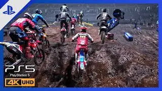 (PS5) Monster Energy Supercross 6 GAMEPLAY | Ultra High Realistic Graphics | 4K