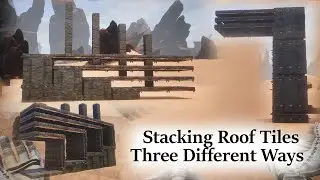 Conan exile Tutorials Stacking Roof Tiles with ZfreeZone