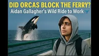ARE THEY SAFE TO SWIM WITH?  Killer whales block the ferry!  Aidan Gallagher tries to get to work!