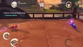 Intense Beetle Battle, Clutch Moment. Spoiler: They both die at the end. #genshinimpact