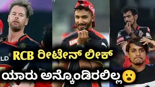 IPL 2022 RCB retained players before auction kannada|IPL 2022 RCB Dream11 team analysis kannada|T20