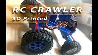 RC CRAWLER 3D Printed - 24v dual dc motor - track test - part 1
