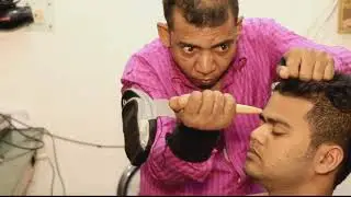 Angry asim barber head massage and body crack with new tool | hair crack and neck crack ASMR
