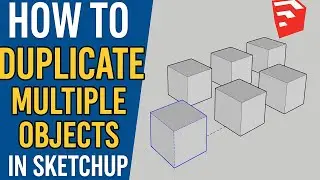 Copying objects easy in sketchup/ sketchup tutorial for beginners