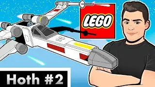 LEGO Star Wars: BUILDING HOTH #2 | Echo Base Hangars & Millennium Falcon Spacing!