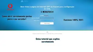 Como abrir portas CORRETAMENTE num router Vodafone (modelo usado: HS8247W) - Routers 2020-2021