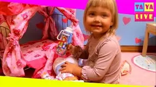 ДОЧКИ- МАТЕРИ ИГРАЕМ С КУКЛОЙ, КАК МАМА ♥♥ PLAY WITH DOLL JUST  LIKE MOMMY